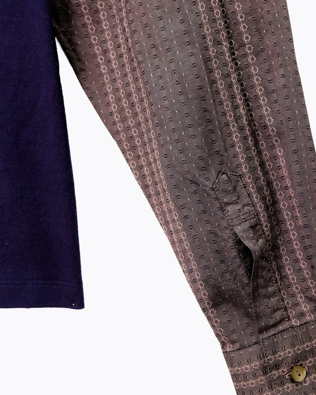 CARL // Navy & Mauve // M