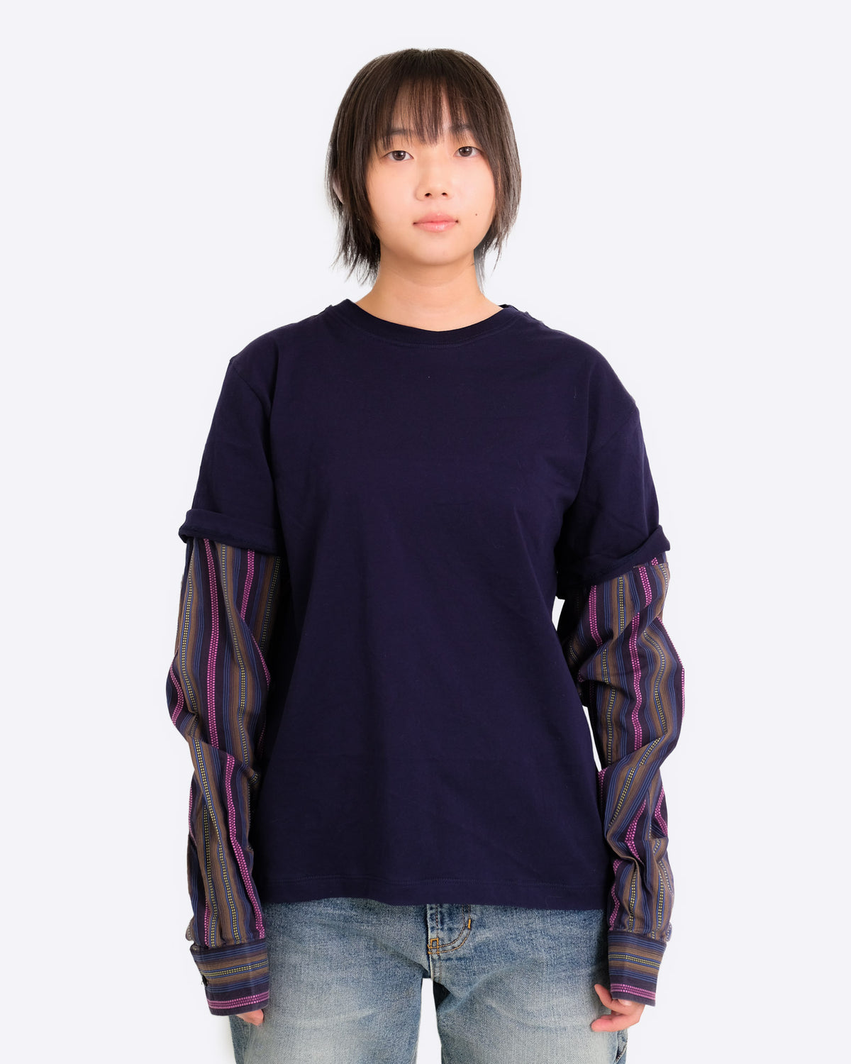 CARL // Navy & Pink // M