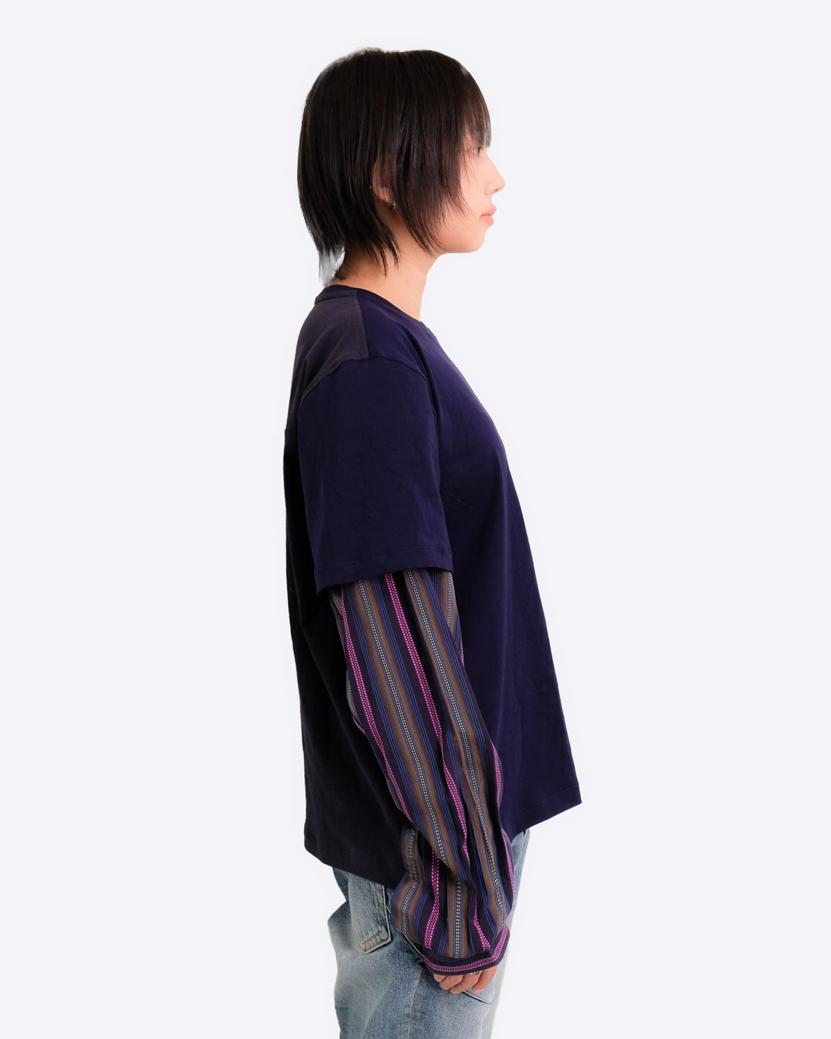 CARL // Navy & Pink // M