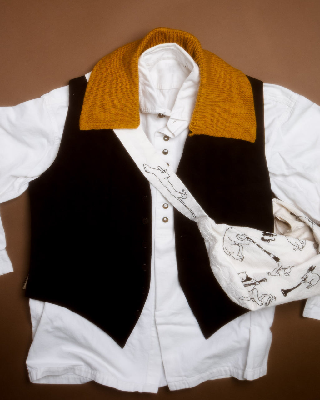 CCQ Mustard Upcycled Collar 
