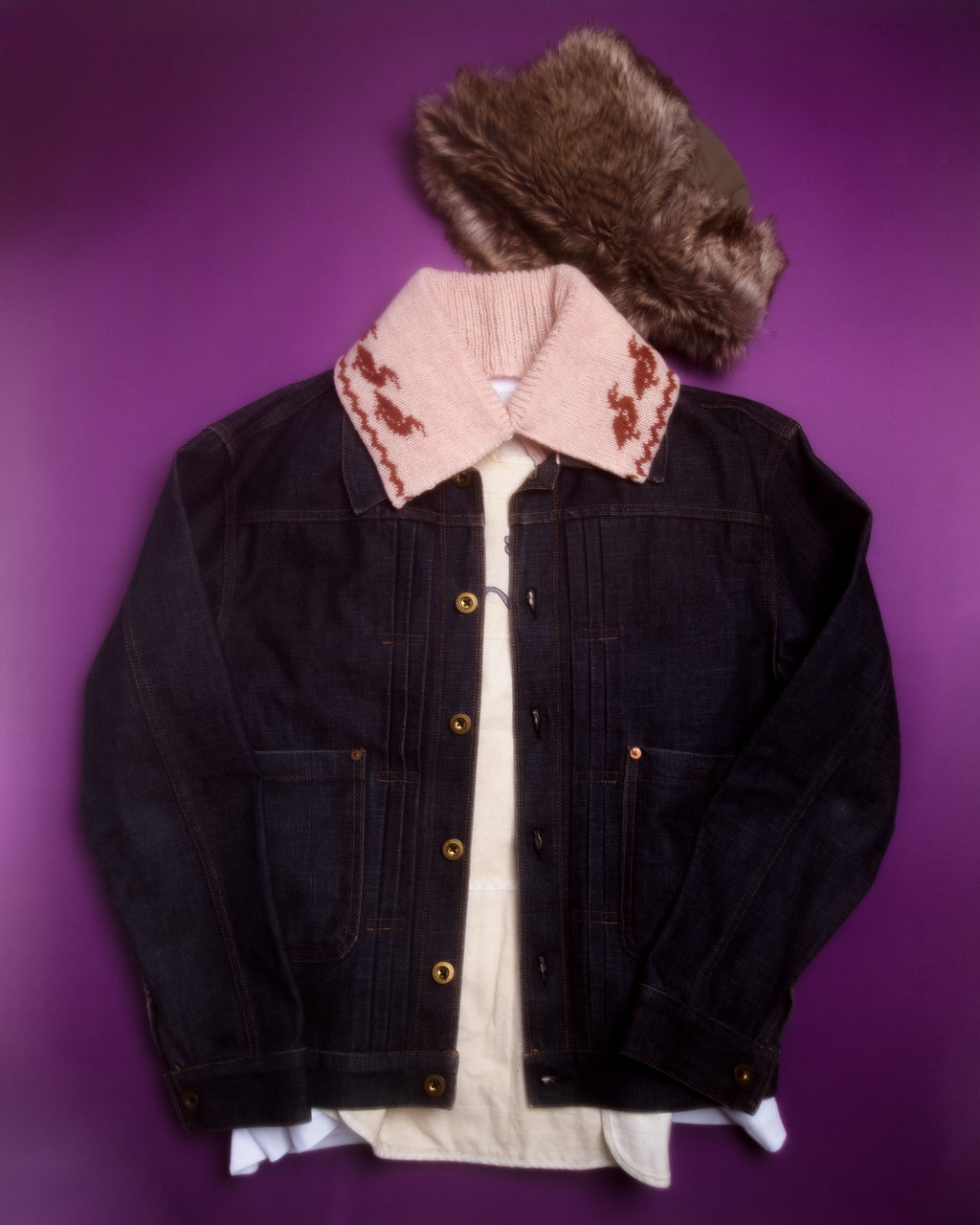 CCQ Upcycled Pink Duck Collar