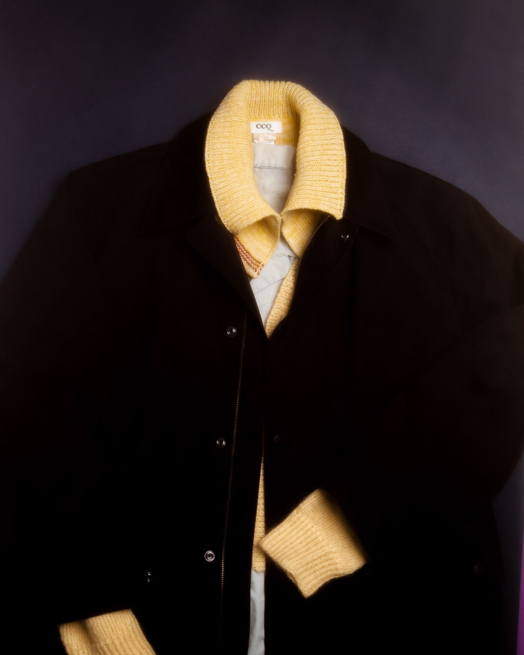CCQ Upcycled Yellow Marl Collar